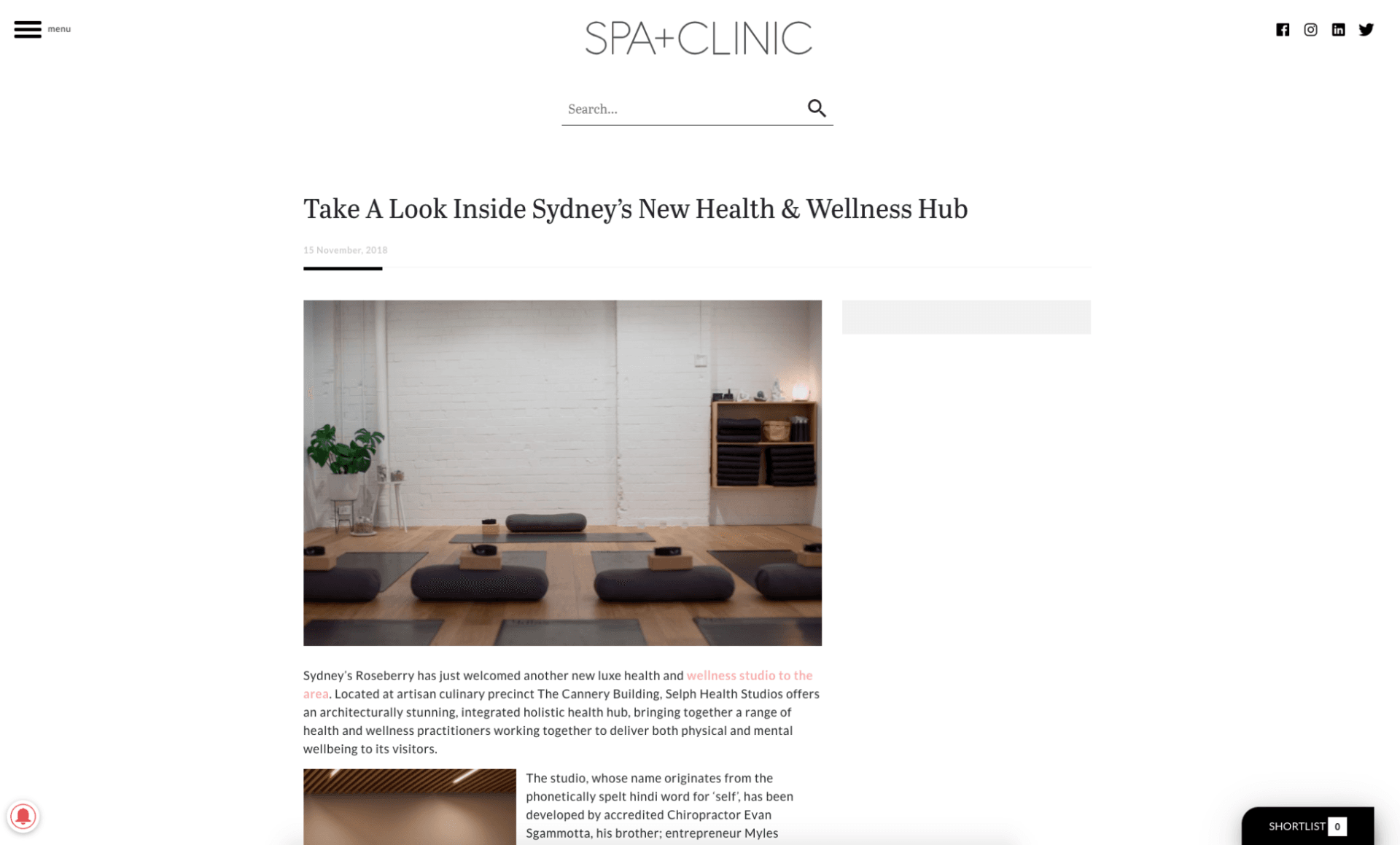 Take A Look Inside Sydney’s New Health & Wellness Hub - Spa + Clinic - Selph Health Studios