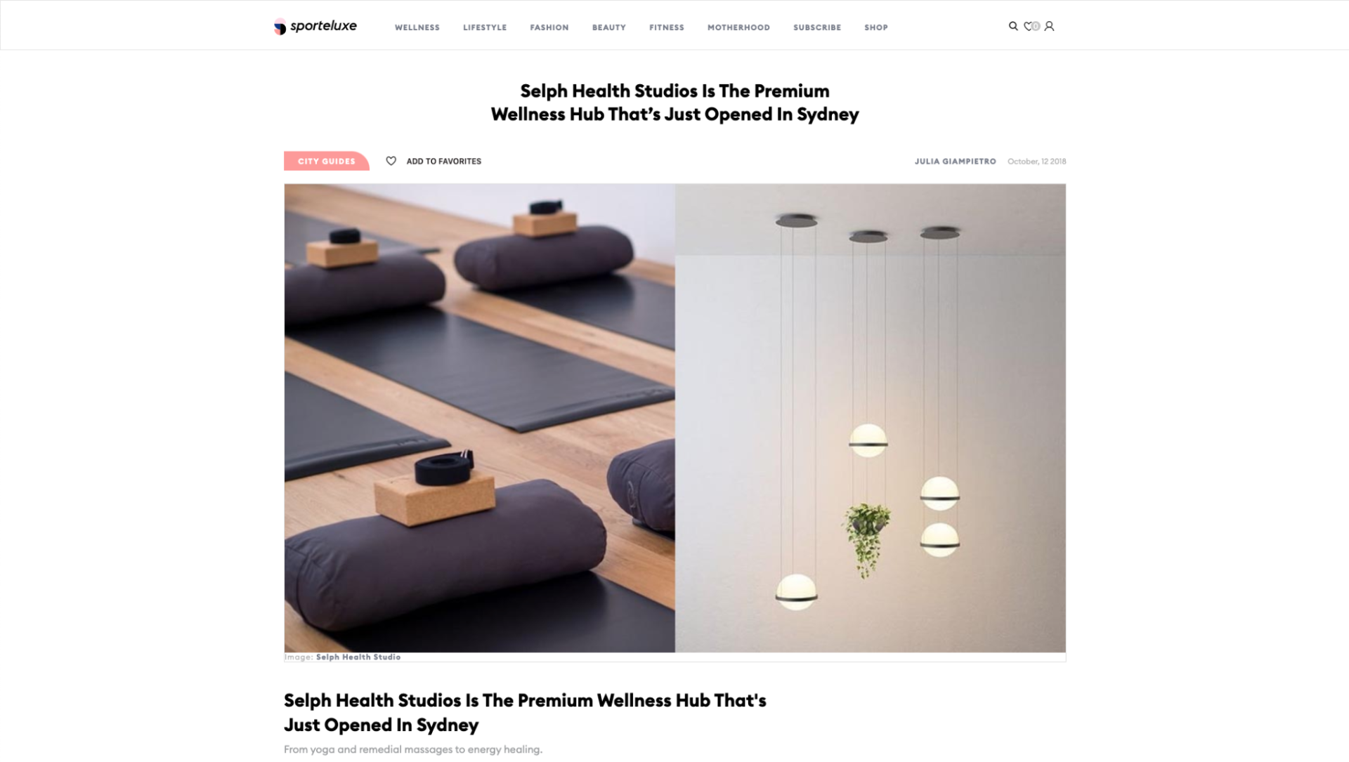 Selph Health Studios Is The Premium Wellness Hub That’s Just Opened In Sydney