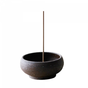 Ume Wabi Sabi Stoneware Mud Clay Incense Bowl