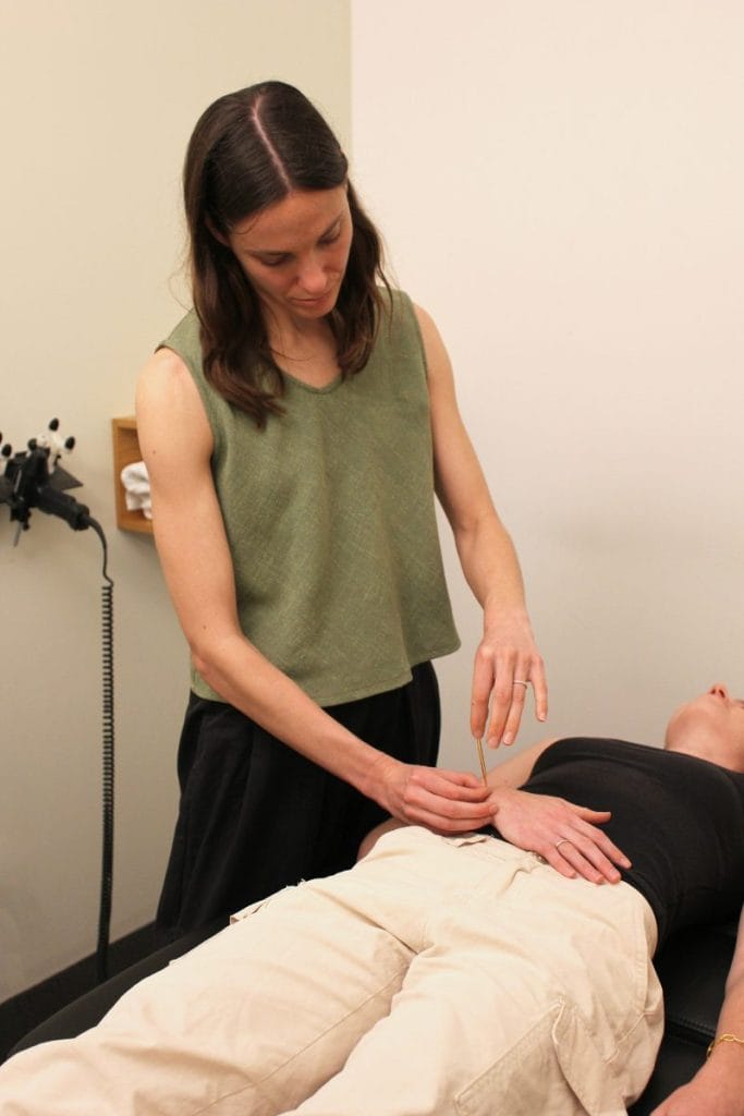 Needle-free Toyohari acupuncture session for women’s health at Selph