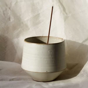 Ume White Onyx Incense Bowl & Brass Dome