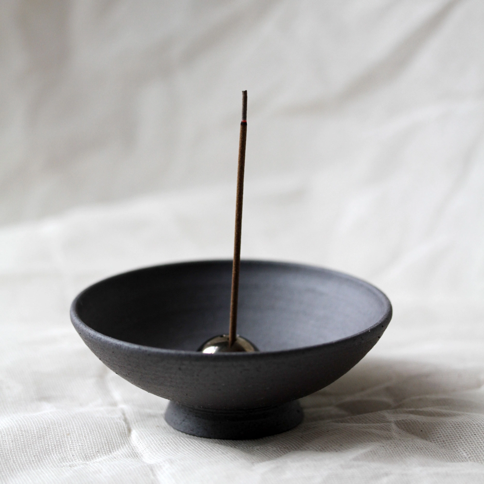 Ume Mineral Purple, Incense Chalice in Terracotta