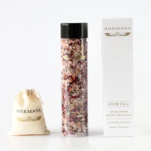 Portal - Activated Bath Crystals - Flower petals & Rose Quartz